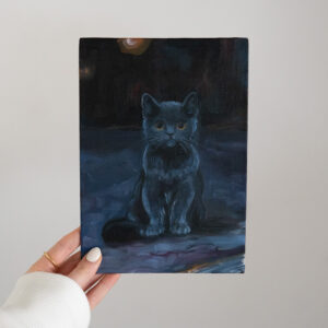 Blaue Katze